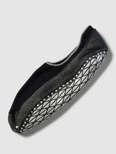 Тапочки из смеси натуральной шерсти с логотипом, модель COSYSHOE Falke, черный