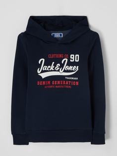 Толстовка с логотипом Jack &amp; Jones, темно-синий