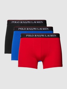 Трусы в упаковке из трех штук с поясом с логотипом Polo Ralph Lauren Underwear, красный