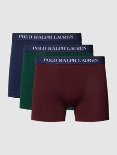 Трусы в упаковке из трех штук с поясом с логотипом Polo Ralph Lauren Underwear, бордо