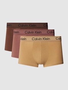 Трусы на эластичном поясе, в упаковке 3 шт Calvin Klein Underwear, коричневый