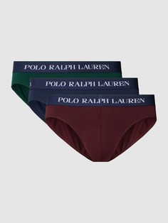 Трусы с эластичной этикеткой на поясе, в упаковке 3 шт Polo Ralph Lauren Underwear, бордо
