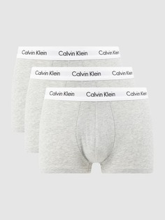 Трусы в упаковке из 3 штук - короткие штанины Calvin Klein Underwear, светло-серый