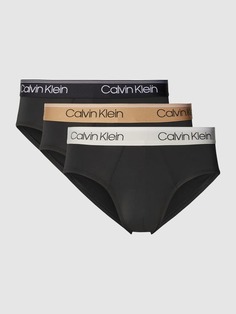 Трусики на эластичном поясе, в упаковке 3 шт Calvin Klein Underwear, черный