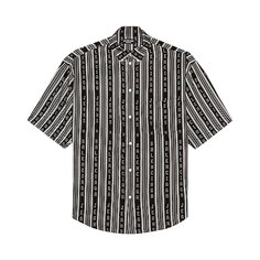 Рубашка большого кроя с короткими рукавами Balenciaga, цвет Черный