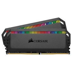 Оперативная память Dominator Platinum RGB 32 ГБ (2x16 ГБ) DDR4, 3200 Мгц, черный Corsair