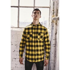 Рубашка Urban Classics Basic Flannel, желтый