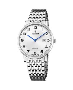 F20018/4 Мужские часы из серебряной стали швейцарского производства Festina, серебро