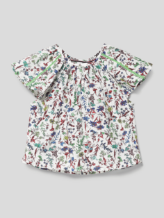Блузка-рубашка с цветочным узором, модель FLORAL PRINT TOP Tommy Hilfiger, молочный