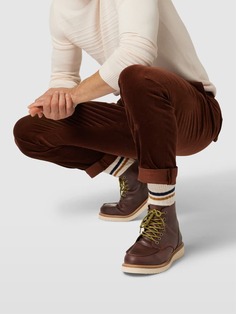 Ботинки с декорированным швом, модель &quot;SLHTEO NEW LEATHER&quot; Selected, коричневый