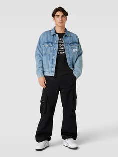 Футболка с принтом этикетки Jack &amp; Jones, черный