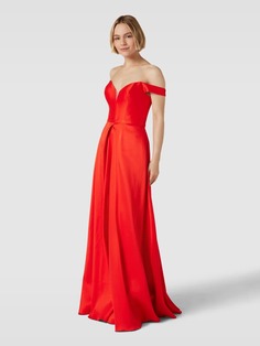 Вечернее платье с вырезом сердечком модель &quot;EDENA&quot; Vera Wang Bride, ярко-красный