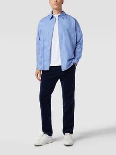 Вельветовые брюки прямого кроя с эластичной резинкой Christian Berg, синий