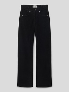 Вельветовые брюки с застежкой на пуговицы модель &quot;НОРМАЛЬНЫЙ&quot; Blue Effect, черный