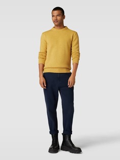 Вязаный свитер с круглым вырезом модель &quot;ГЕМО&quot; Minimum, желтый