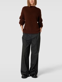 Вязаный свитер с воротником стойкой - Ann-Kathrin Götze X P&amp;C Ann-Kathrin Goetze X P&amp;C*, темно-коричневый