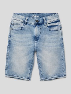 Джинсовые шорты стандартного кроя с пятью карманами s.Oliver, синий