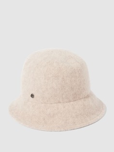Шляпа из смесовой шерсти с широкими полями и этикеткой Loevenich, бежевый