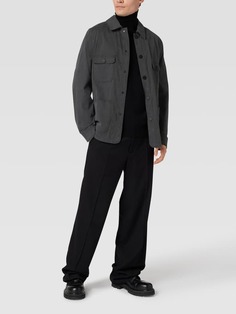 Куртка-рубашка с карманами с клапанами Christian Berg, темно-серый