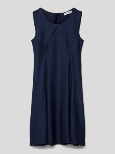 Платье со структурированным узором Happy Girls, темно-синий