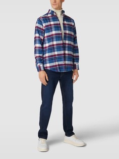 Повседневная рубашка с нагрудным карманом Christian Berg, синий металлик
