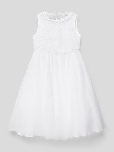 Платье для причастия с кружевной отделкой Weise, белый