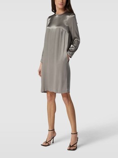 Платье длиной до колена с круглым вырезом Jake*s Collection, серый