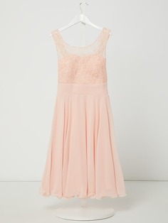 Платье с отделкой декоративным камнем G.O.L., пыльно-розовый Гол