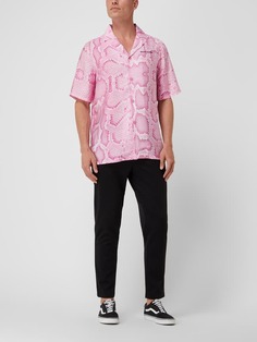 Повседневная рубашка стандартного кроя из смесового модала 9N1M SENSE, неоново-розовый