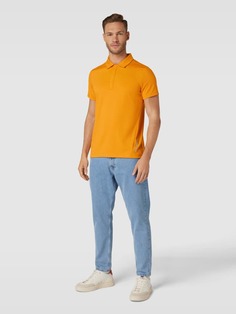 Рубашка-поло с планкой на потайных пуговицах, модель JASIS AlphaTauri, оранжевый