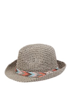 Соломенная шляпа из бумажной соломки модель &quot;Медельин&quot; Chillouts, светло-серый