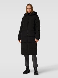 Стеганое пальто с капюшоном WITHBLACK, черный