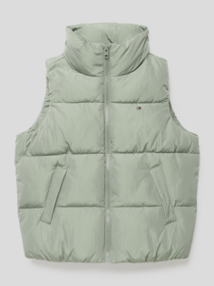 Стеганый жилет с фирменной строчкой модель &quot;BRANDED PUFFER VEST&quot; Tommy Hilfiger, зеленый