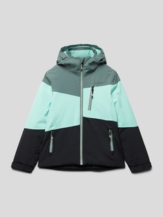 Функциональная куртка с цветовым блоком Killtec, светло-бирюзовый