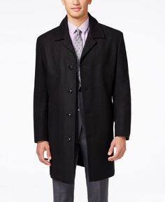 Пальто coventry из смесовой шерсти London Fog, черный
