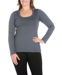 Женская футболка больших размеров с длинными рукавами 24seven Comfort Apparel, мульти