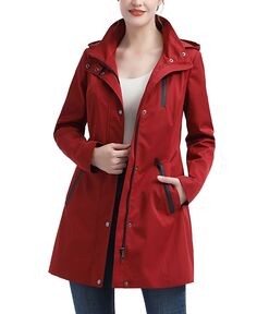 Женская водостойкая куртка-анорак molly с капюшоном kimi + kai, красный