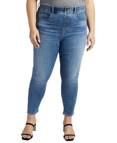 Плюс размер укороченные джинсы скинни с высокой посадкой valentina без застежек JAG, мульти