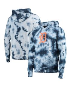 Мужская темно-синяя толстовка с капюшоном detroit tigers tie-dye New Era, синий