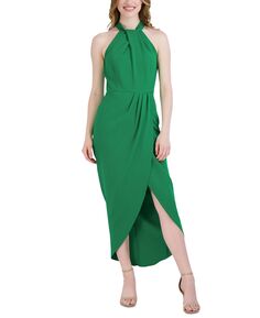 Платье миди с узлом и тюльпаном julia jordan, зеленый