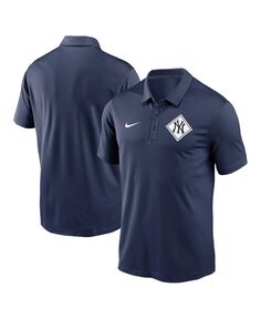 Мужская темно-синяя рубашка-поло new york yankees diamond icon franchise performance Nike, синий