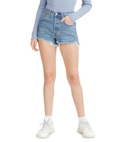 Женские джинсовые шорты 501 из хлопка с высокой посадкой Levi&apos;s, мульти Levis