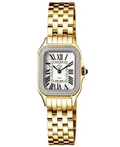 Женские часы Milan, швейцарские кварцевые золотистые часы с браслетом из нержавеющей стали, 27,5 мм Gevril, золотой