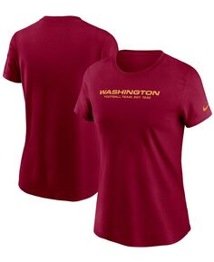 Женская бордовая футболка с логотипом футбольной команды Washington Football Team Essential Nike