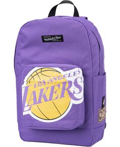Классический фиолетовый рюкзак Los Angeles Lakers для мужчин и женщин из твердой древесины Mitchell &amp; Ness
