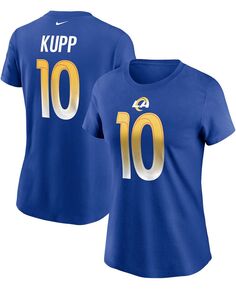 Женская футболка Cooper Kupp Royal Los Angeles Rams с номером и именем Nike