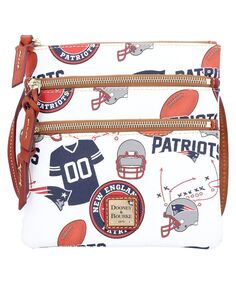 Женская сумка через плечо New England Patriots с тройной молнией Dooney &amp; Bourke
