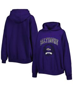 Женский фиолетовый пуловер с капюшоном Baltimore Ravens Becca с заниженными плечами Tommy Hilfiger