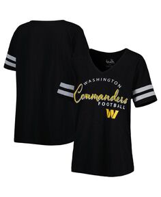 Черная женская футболка Washington Football Team Triple Play с v-образным вырезом Touch, черный