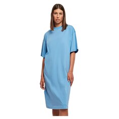 Короткое платье Urban Classics Organic Oversized Short Sleeve, синий